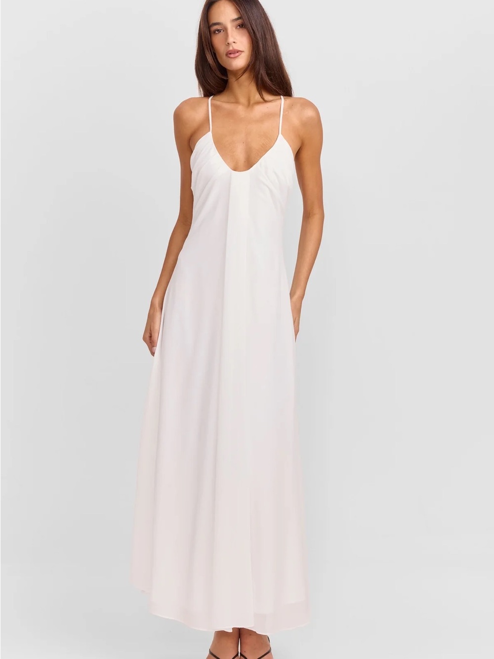 Sasha Therese Meadows Maxi Dress in White